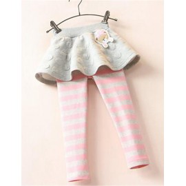 Girl's Casual/Daily Striped Leggings,Cotton Spring / Fall Blue / Pink / Gray  