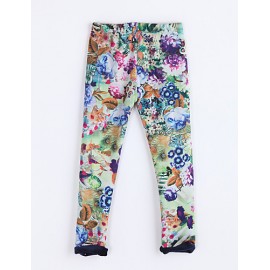 Girl's Casual/Daily Print Pants / LeggingsCotton Fall Purple  