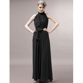 Women's Sexy Casual Party Maxi Inelastic Sleeveless Maxi Dress (Chiffon)