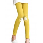 Girl's Casual/Daily Solid LeggingsCotton / Spandex Spring / Fall Pink / Yellow / Gray  