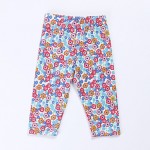 Girl's Green / Red Pants , Floral Cotton Spring / Fall  